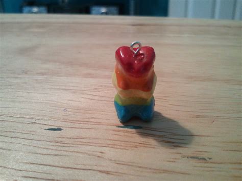 rainbow gummy bear by Polyclaymaker on DeviantArt