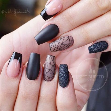 Pin on Black nail designs