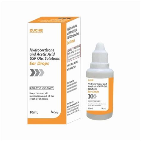 Zuche Hydrocortisone And Acetic Acid Otic Solutions Usp Packaging Size