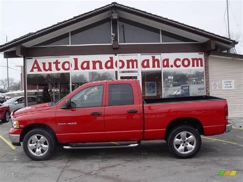 2003 Flame Red Dodge Ram 1500 SLT Quad Cab 4x4 23793831 Photo 2