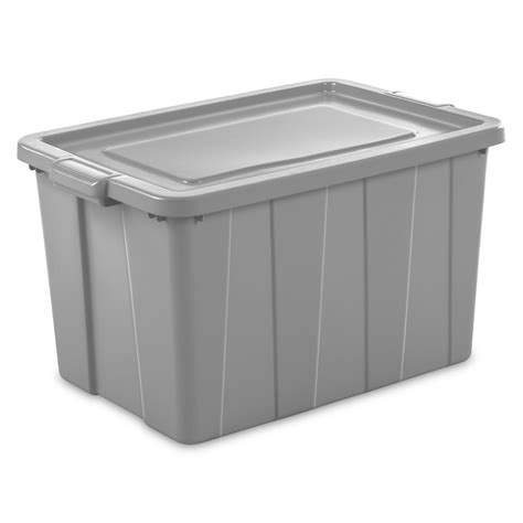 Sterilite 30 Gallon Tuff1 Tote Plastic Cement