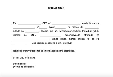 Modelo De Declaracao De Trabalho Declaracao Modelo Declaracao Trabalho