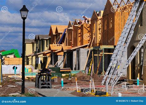 Townhouse Construction stock image. Image of suburb, structure - 8428573