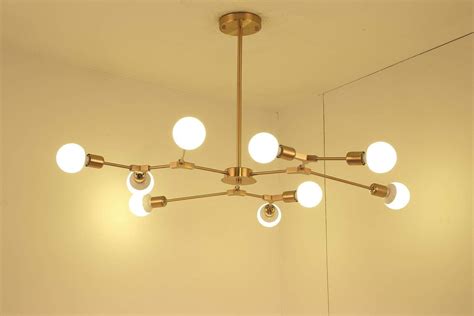 Doolin Modern Brass Chandelier Butt Lights