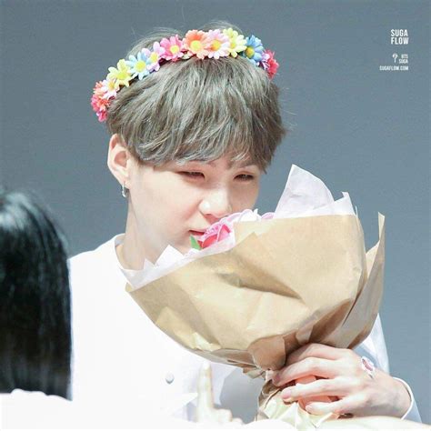 Suga With Flowers Armys Amino