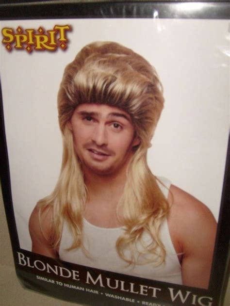 Blond Mullet Joe Dirt Halloween Costume Wig Cosplay New Spirit