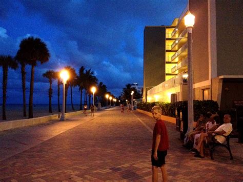 On The Boardwalk At Hallandale Beach FL Hallandale Beach Boardwalk