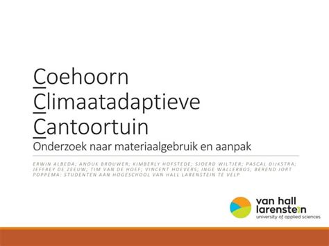 Presentatie Coehoorn Centraal Ppt