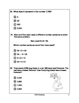 3rd Grade CST Math Standardized Test Practice 1 By Mary Rosenberg