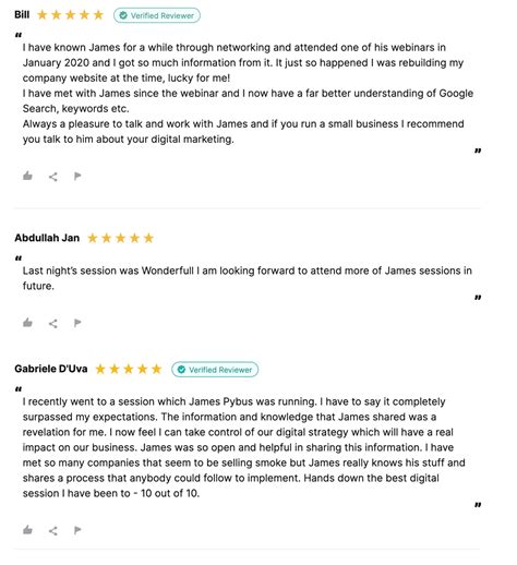 Digital Marketing Testimonials 100s Of 5star Reviews