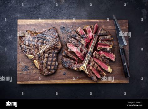 Modern Style Traditional Barbecue Dry Aged Wagyu Porterhouse Beef Steak