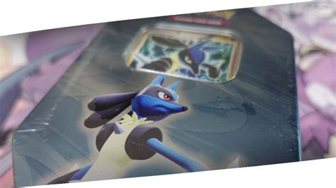 Original Oder Repack Lucario Lv X Tin Box Pokemon Booster Unboxing Opening Youtube