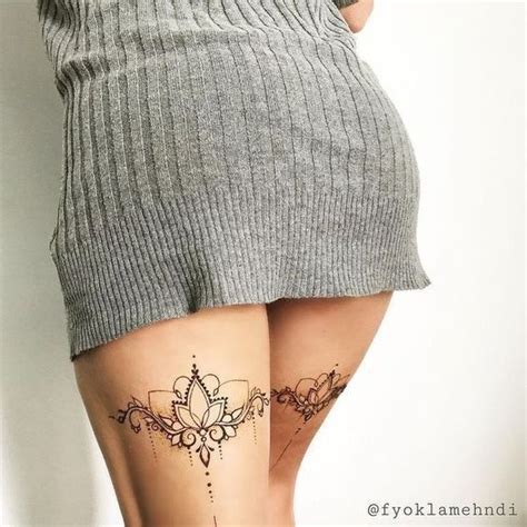 Intricate Leg Tattoo On The Thigh Done By Fyoklamehndi Otziapp