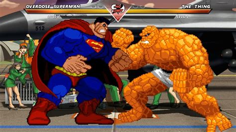 Overdose Superman Vs The Thing Highest Level Incredible Epic Fight