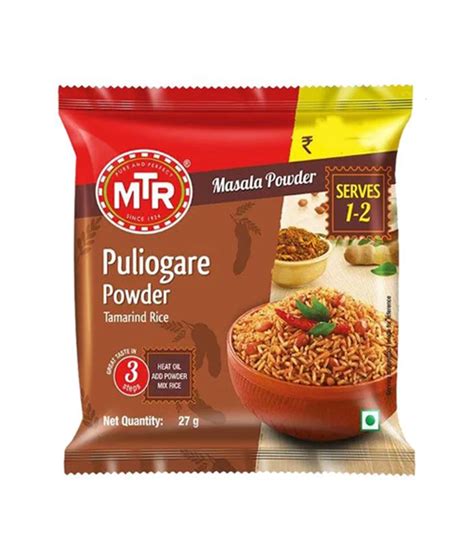 Mtr Masala Puliogare Powder X G Pouch Multipack Daily Growcer