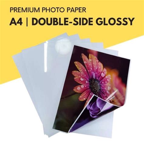 Double Sided Glossy Photo Paper A Size Gsm Gsm Gsm Sheets