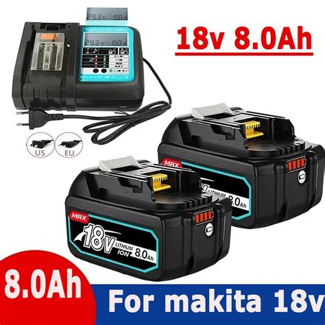 Makita 18V 8 0Ah Rechargeable Li Ion Battery For Makita Power Tool 18 V