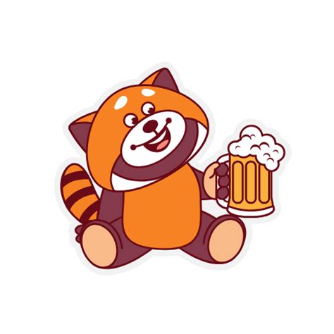 Free Customizable Red Panda Stickers | DocHipo