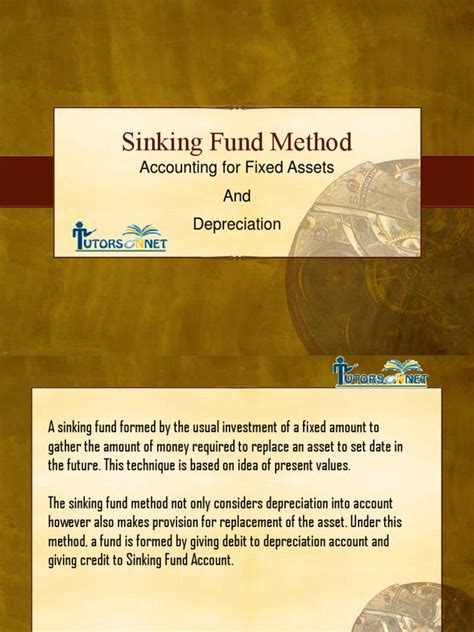 Pdf Article On Sinking Fund Method Accounting For Fixed Assets And