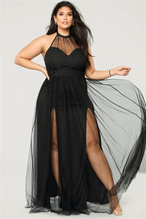 Off The Tulle Gown Black Dresses Fashion Nova