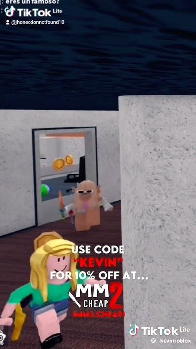 Use To Code Kevin In Redeem With Roblox Mm2🤤 Youtube