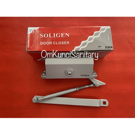 Jual Door Closer Alat Penutup Pintu Otomatis Hidrolik Silver Soligen