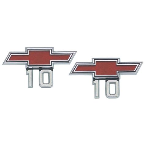 C10 Fender Emblems 10 Pair Chevrolet 1967 1968