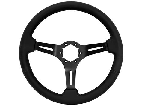 1970 Ford Falcon Steering Wheel Kit Black Leather St3060blk Vsw