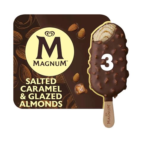 Gelado Caramelo Salgado e Glazed Almonds MAGNUM Nutripédia