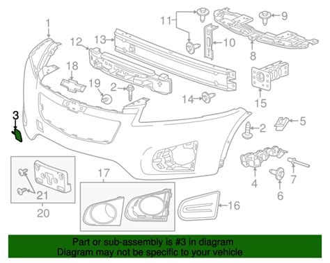 2015 2016 Chevrolet Trax Primed Front Bumper Fascia Tow Eye Access Hole