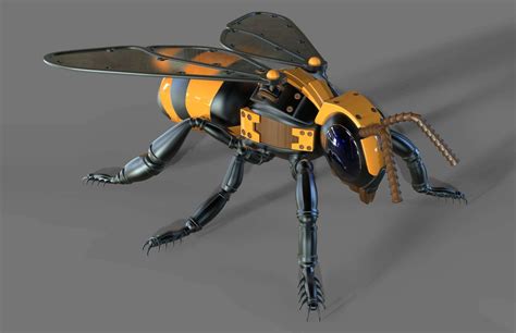 Robot Bee 3d Model By Cat007