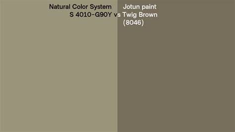 Natural Color System S 4010 G90y Vs Jotun Paint Twig Brown 8046 Side