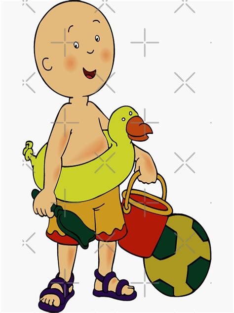 "Caillou Beach" Sticker for Sale by kyarnkid | Redbubble