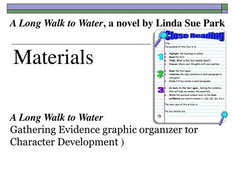 PPT - Exploring Character Development in 'A Long Walk to Water