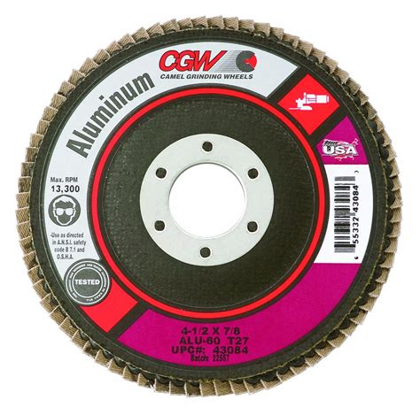 Cgw Abrasives Aluminum Oxide Flap Disc Pd Grainger