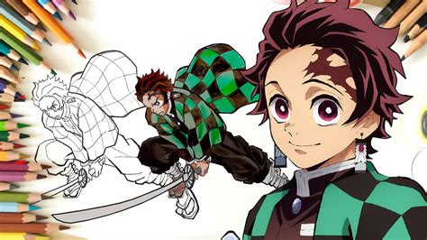 Steps To Draw Tanjiro Kamado From Demon Slayer Easy Step By Step