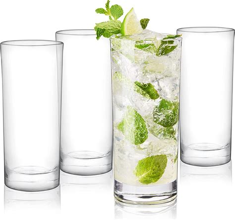 Zotoyi Dishwasher Safe Collins Glasses 6 Piece