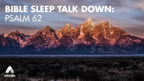 Psalm 62 Bible Sleep Talk Down My Soul Finds Rest Guided Meditation