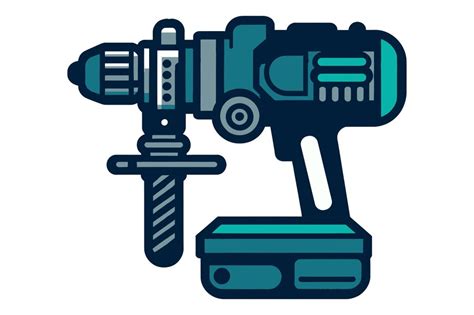 Premium Vector Drilling Machine Vector Illustration