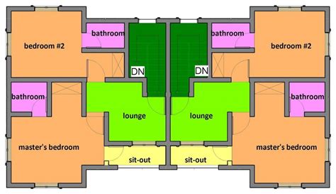 Cool 2 Bedroom Semi Detached House Plans - New Home Plans Design