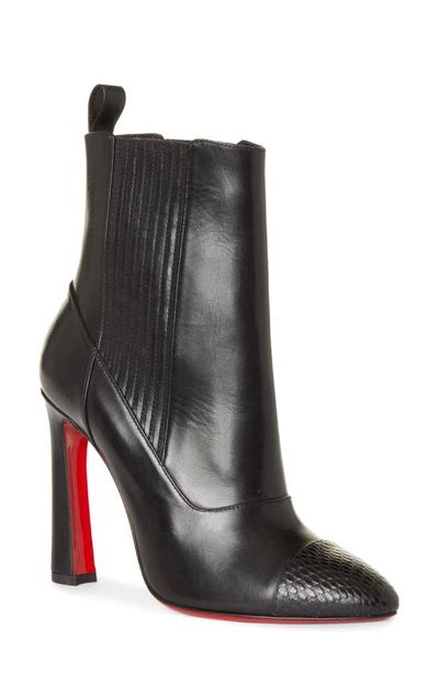 Christian Louboutin Me In The 90s 100 Calf Jurassic Calf Shi In Black Modesens