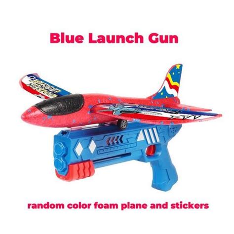 Mousse Avion Blue Gun Lanceur D Avion Bulles En Mousse Epp Planeur