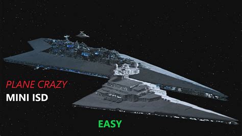 Plane Crazy Mini Imperial 2 Star Destroyer Model Tutorial Youtube