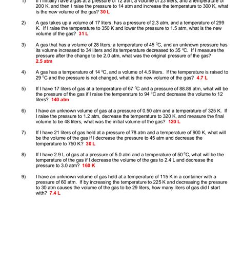 Boyles Law Worksheet Answers Boyles Law Worksheet Boyles Law Free