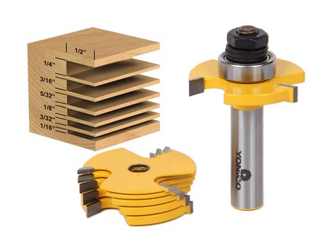 6 Kerf Slot Cutter Router Bit Set 12 Shank Yonico 14700 Ebay