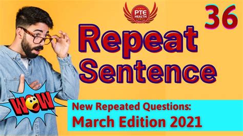 Pte Repeat Sentence Practice With Answer Pte Health March Edition