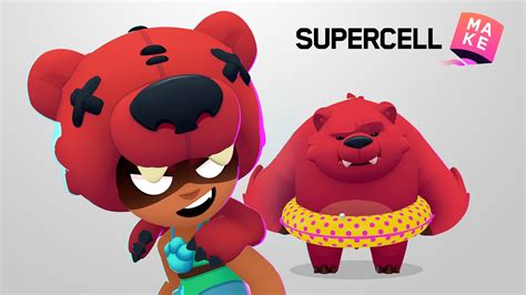 Brawl Stars Se Lleva A Nita A La Piscina La Skin Del Supercell Make