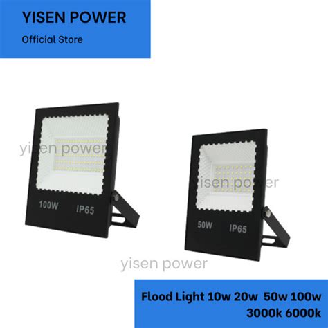 Jual Lampu Sorot Tembak Flood Light LED 10W 20W 50W 100W Outdoor Indoor