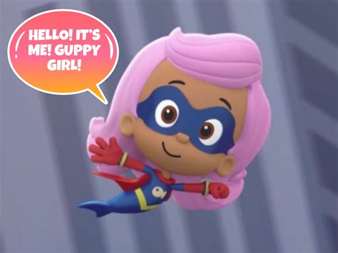 Nick Jr Mighty Heroes Guppy Girl Is Waving At Viewers To Say Hello To