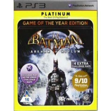 Pre Owned Sony Batman Arkham Asylum Game Of The Year Edition